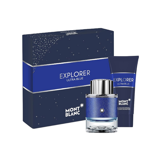 Mont Blanc, Explorer Ultra Blue, Eau de Parfum, 60ml & Shower Gel Gift Set
