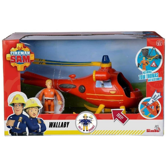 Fireman Sam Wallaby 1 Helicopter 1 Figure & Accessories Included