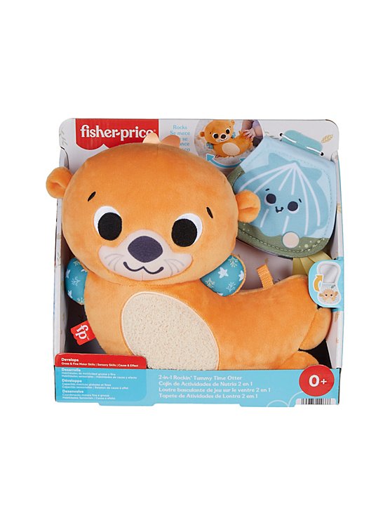 2 in 1 rockin' tummy time otter