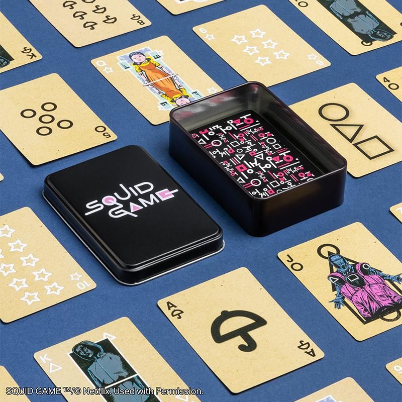 Squid Game Playing Cards in a Tin