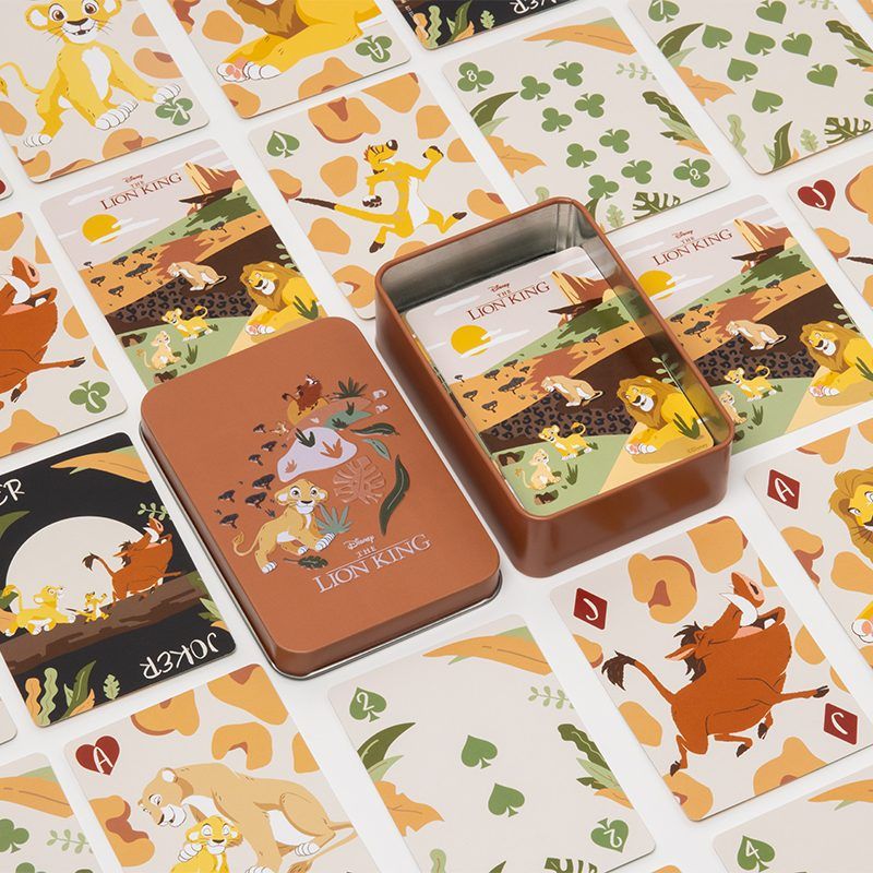 Lion King Playing Cards in Tin