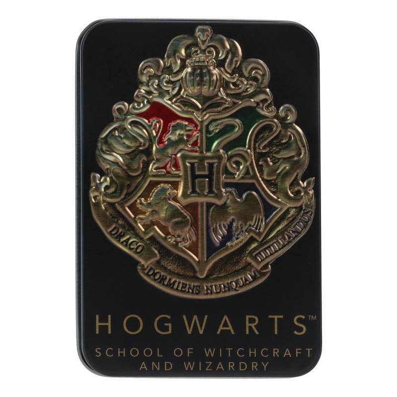 Hogwarts Playing Cards in a Tin Black