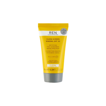 REN Clean Skincare Clean Screen Mineral Mattifying Face Sunscreen SPF 30 10ml (5 Pack)