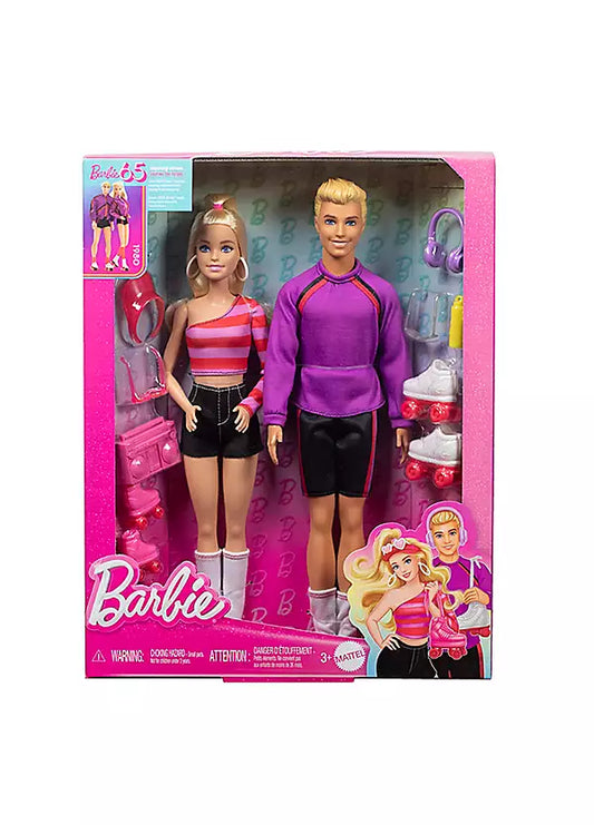 65th anniversary barbie and ken fashionista 2-pack