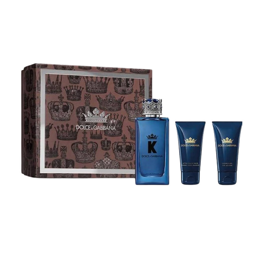 Dolce & Gabbana K 3 Piece Gift Set: Eau De Parfum 100ml - Aftershave Balm 50ml - Shower Gel 50ml, 6.6 fluid_ounces