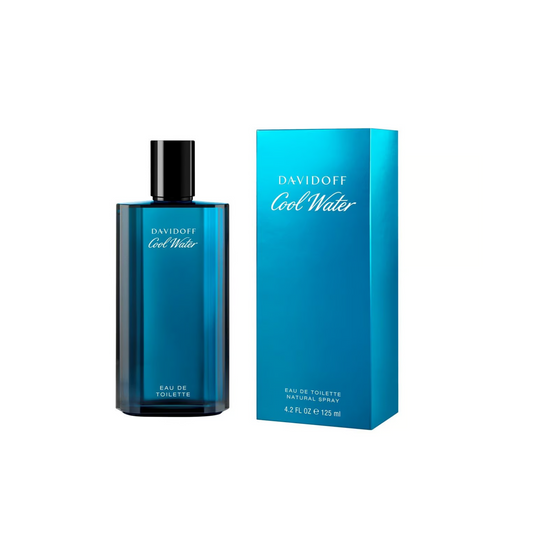 DAVIDOFF Cool Water, Eau de Toilette, Men's Perfume, Fresh, Marine and Aromatic Fragrance, Medium Longevity 125ml