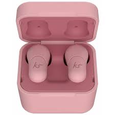 KitSound Funk 35 True Wireless EarBuds, TWS Bluetooth In Ear Headphones with Portable Charging Case - Pink